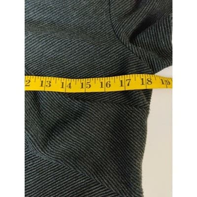 AGB Sheath Stretch Knit Dress Short Sleeve V-Neck Women's Green Size 12 - Thumbnail 8