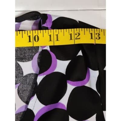 Motherhood Maternity Wrap Dress Short Sleeve V-Neck Geometric Print Womens Small - Thumbnail 8