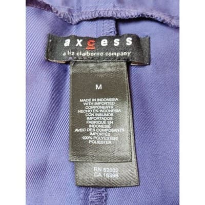 Axcess A Liz Claiborne Company Jacket 3/4 Sleeve Navy Blue Womens Size Medium - Thumbnail 7