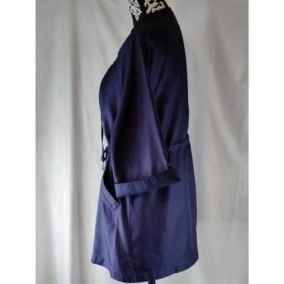 Axcess A Liz Claiborne Company Jacket 3/4 Sleeve Navy Blue Womens Size Medium - Thumbnail 4