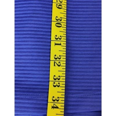 AGB Cap Sleeve A-Line Dress Layered Seersucker Striped Blue Womens Size 12 - Thumbnail 11