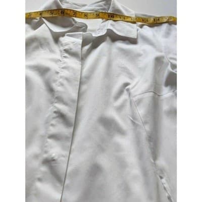 Isaac Mizrahi Live! Womens White Long Sleeve Button Up Size 0 - Thumbnail 6