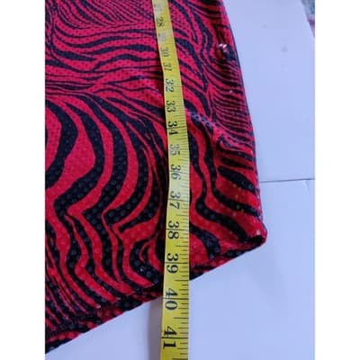 My Michelle Red/Black One Shoulder Asymmetrical Hem Dress Size Large - Thumbnail 9