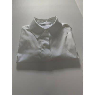 Isaac Mizrahi Live! Womens White Long Sleeve Button Up Size 0 - Thumbnail 5