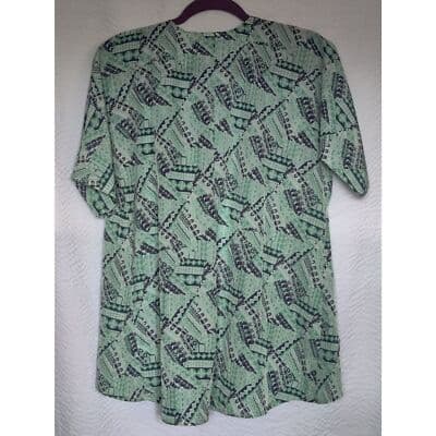 LulaRoe Geometric Lightweight Short Sleeves Open Front Kimono Womens Size 3 - Thumbnail 3
