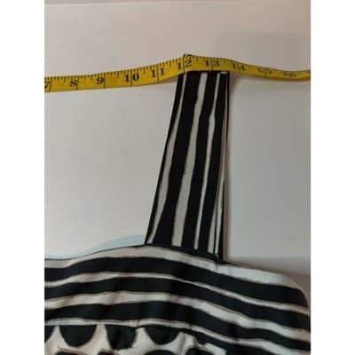 Nine West Womens Fit & Flare Dress Sleeveless Polka Dot Black & White Size 6 - Thumbnail 10