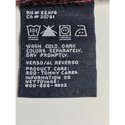 Vintage Tommy Hilfiger Jeans Plaid Shirt Short Sleeve Mens Size Medium - Thumbnail 4