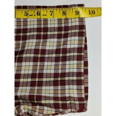 Vintage Tommy Hilfiger Jeans Plaid Shirt Short Sleeve Mens Size Medium - Thumbnail 8