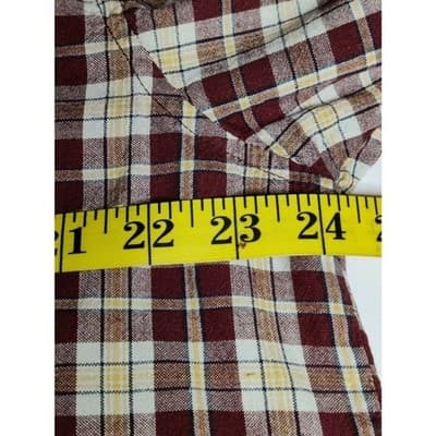 Vintage Tommy Hilfiger Jeans Plaid Shirt Short Sleeve Mens Size Medium - Thumbnail 7