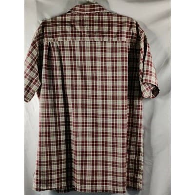 Vintage Tommy Hilfiger Jeans Plaid Shirt Short Sleeve Mens Size Medium - Thumbnail 2