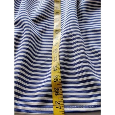 Ya Los Angeles Striped Strapless Mini Dress Lined Womens Blue White Size Small - Thumbnail 10