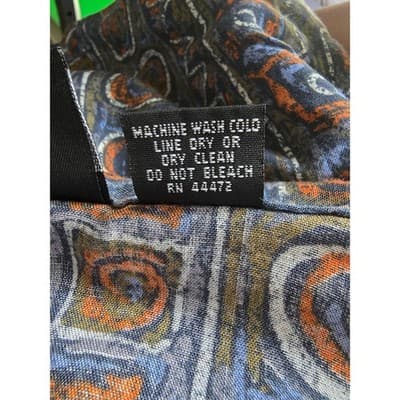 BON HOMME Mens XL Abstract Print Short Sleeve Button Up Shirt Made in USA Rayon - Thumbnail 4