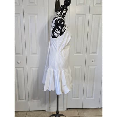 Bar III White Cutout Ruffle Hem Sundress XL - Thumbnail 14