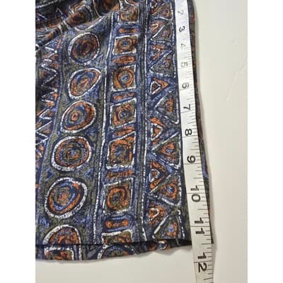 BON HOMME Mens XL Abstract Print Short Sleeve Button Up Shirt Made in USA Rayon - Thumbnail 7