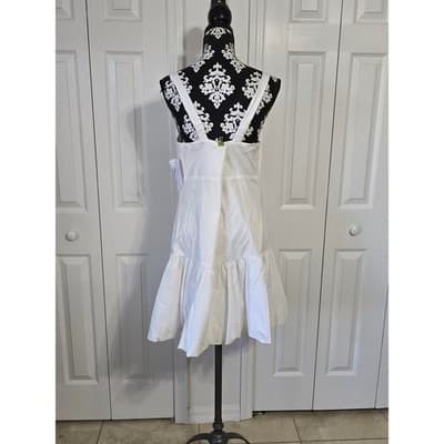 Bar III White Cutout Ruffle Hem Sundress XL - Thumbnail 2