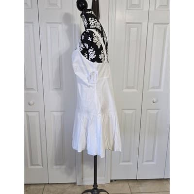 Bar III White Cutout Ruffle Hem Sundress XL - Thumbnail 12