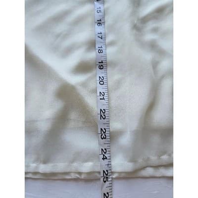 NOTATIONS CLOTHING Embroidered Smocked Neck Blouse White Cotton Long Sleeve Sz L - Thumbnail 7