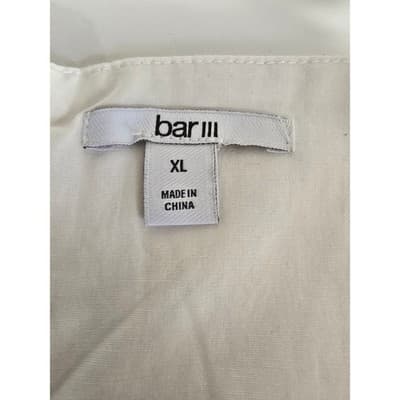 Bar III White Cutout Ruffle Hem Sundress XL - Thumbnail 3