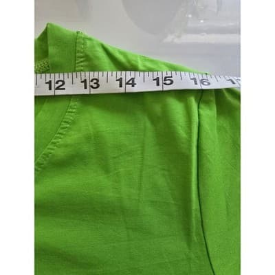 Nali Collection Graphic Tee Lime Green LXL Cotton Blend Funky Art Print - Thumbnail 5