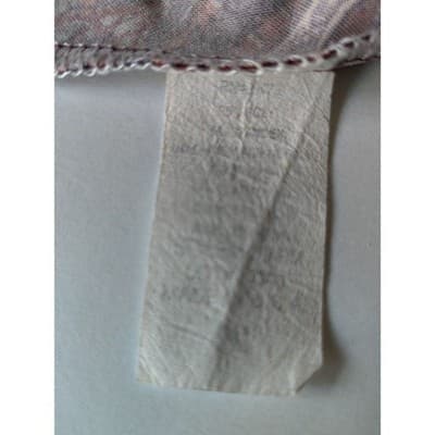 Shirley Blue Womens Burgundy Paisley Sharkbite Hem 3/4 Sleeve Top Size M - Thumbnail 4