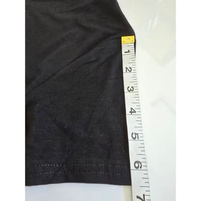 Black Graphic Tee Lips Leopard Print LOVE V Neck Short Sleeve Shirt - Thumbnail 5