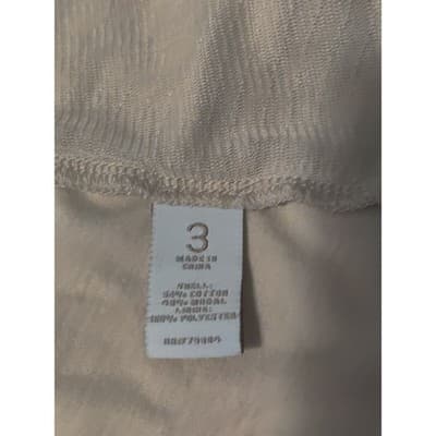 Chico's Cream Sequined Sleeveless Tank Top Size 3 XL Cotton Modal Shimmer Front - Thumbnail 5