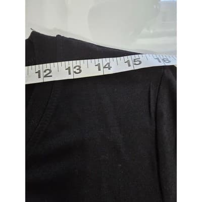 Black Graphic Tee Lips Leopard Print LOVE V Neck Short Sleeve Shirt - Thumbnail 3