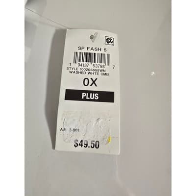 ON 34TH Plus Size 0X Black White Stripe Twist Front Sleeveless Midi Dress - Thumbnail 7