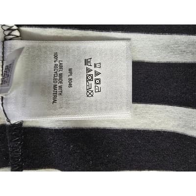 ON 34TH Plus Size 0X Black White Stripe Twist Front Sleeveless Midi Dress - Thumbnail 4