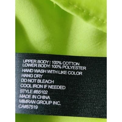 Moon Lime Green Crochet Lace Yoke Sleeveless Blouse Top Size M B5102 - Thumbnail 4