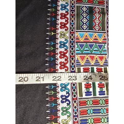 GM Fashion USA One Size Black Dashiki Print Maxi Dress Tunic Top - Thumbnail 7