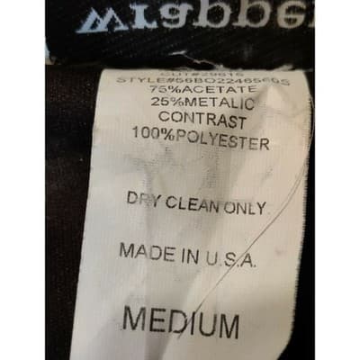 Wrapper Vintage Black Gold Metallic Paisley Scoop Neck Sleeveless Top Medium - Thumbnail 4