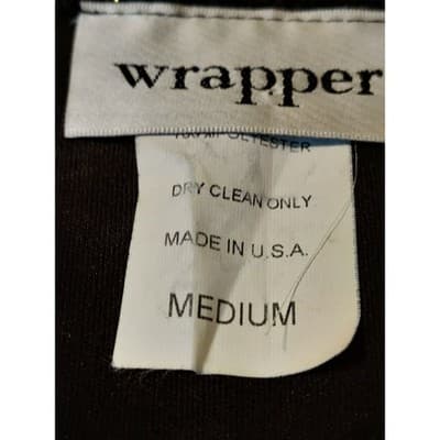 Wrapper Vintage Black Gold Metallic Paisley Scoop Neck Sleeveless Top Medium - Thumbnail 3