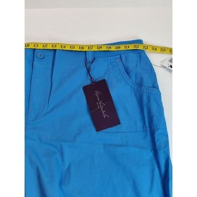 Gloria Vanderbilt Amanda Blue Plus Size 24W Cuffed Shorts New With Tags - Thumbnail 4