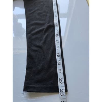 Black Asymmetric Layered Tunic Top Floral Damask Handkerchief Hem Long Sleeve - Thumbnail 6