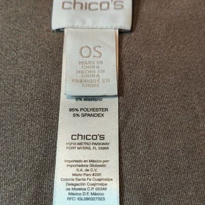 Chicos Faux Suede Tan Laser Cut Poncho Wrap One Size Floral Eyelet Shawl OS - Thumbnail 3