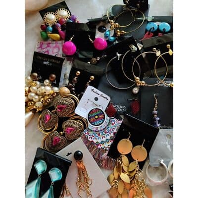 20 pairs of Mixed Fashion Costume Jewelry Earrings - Thumbnail 7