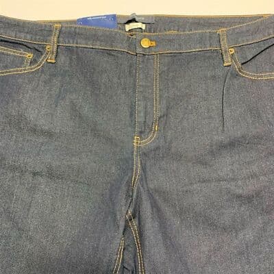 Liz Claiborne Women's Plus Size 22 Bootcut Jeans Dark Blue Denim - Image 1