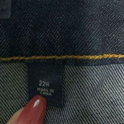 Liz Claiborne Women's Plus Size 22 Bootcut Jeans Dark Blue Denim - Thumbnail 8