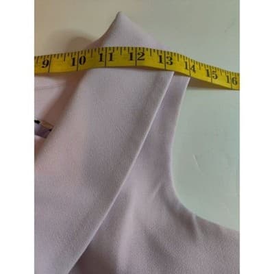 White House Black Market Lilac Purple Zip Front Portrait Collar Vest Top Sz 4 - Thumbnail 5