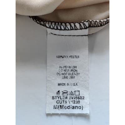 Auditions Fashion Brown Snakeskin Print Balloon Sleeve Shift Dress Mens M - Thumbnail 4