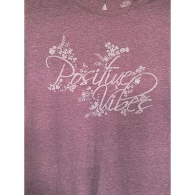 VTG. St. John's Bay Active Large Women's Top Lilic Graphic Tee - Thumbnail 3