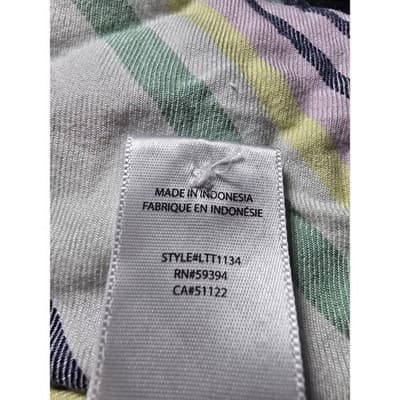 Beachlunchlounge Striped Button Up Shirt Pastel Rayon Lyocell LTT1134 Mens - Thumbnail 5