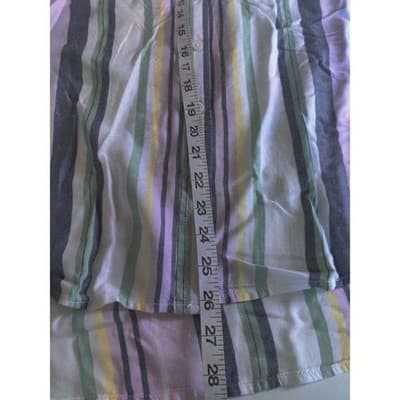Beachlunchlounge Striped Button Up Shirt Pastel Rayon Lyocell LTT1134 Mens - Thumbnail 9