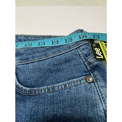 Lee Women's Bootcut Stretch Jeans Blue Medium Wash Mid Rise 12 Short - Thumbnail 7