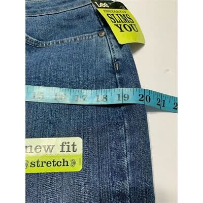 Lee Women's Bootcut Stretch Jeans Blue Medium Wash Mid Rise 12 Short - Thumbnail 9