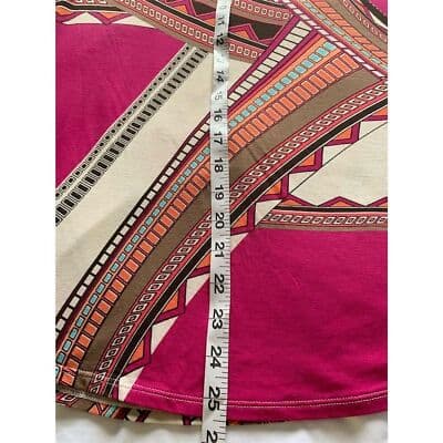 CHICO'S Women's 1 Geometric Print Bell-Sleeve Blouse Multicolor Casual - Thumbnail 11