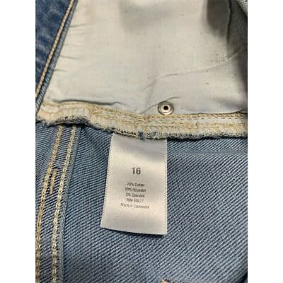 a.n.a Women's Size 16 Skinny Mid Rise Studded Blue Denim Jeans - Thumbnail 7