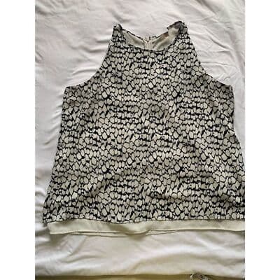 Dalia Women's XL Black Sleeveless Scoop Neck Tank Blouse Casual Summer - Thumbnail 6