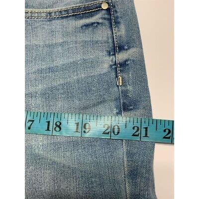 a.n.a Women's Size 16 Skinny Mid Rise Studded Blue Denim Jeans - Thumbnail 10